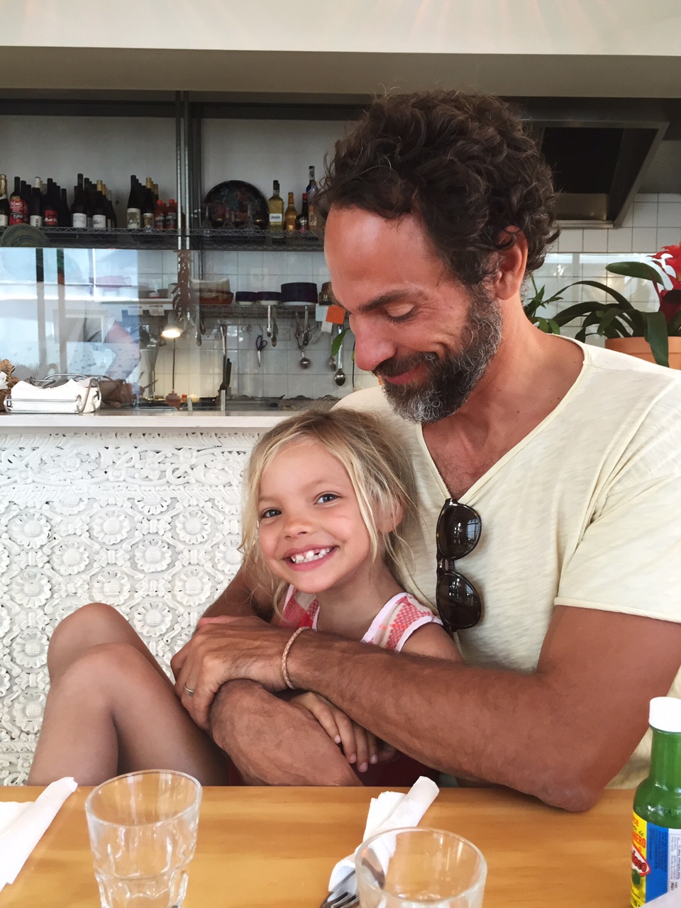 Michael and Ivy at Nicola's cantina