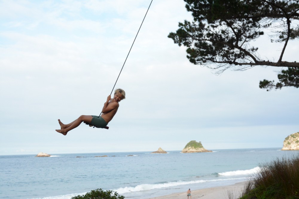 easton on rope swing
