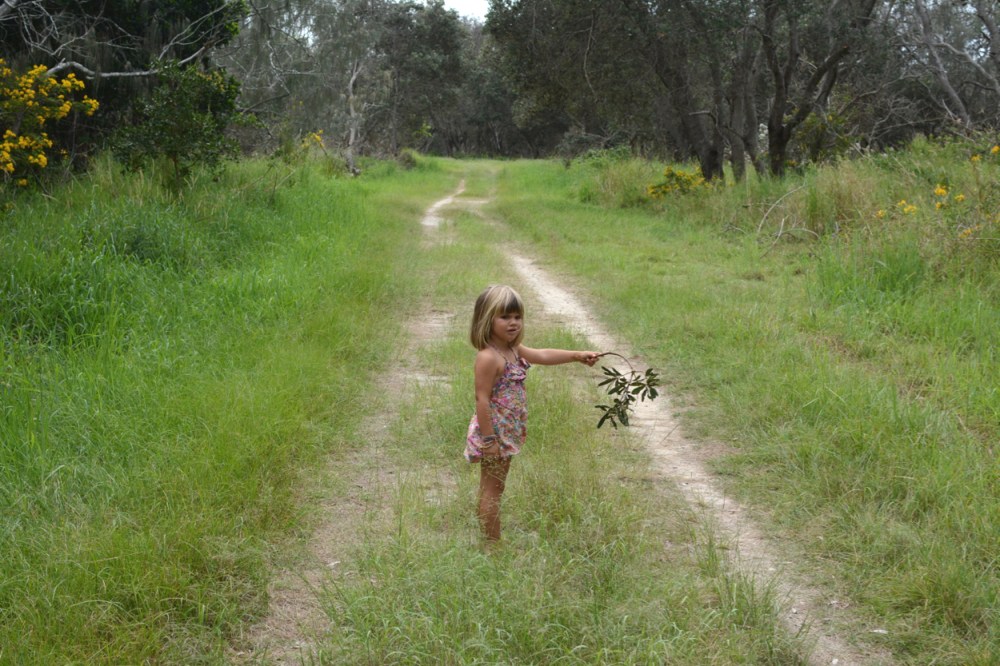 Marlow on path to tea tree lake