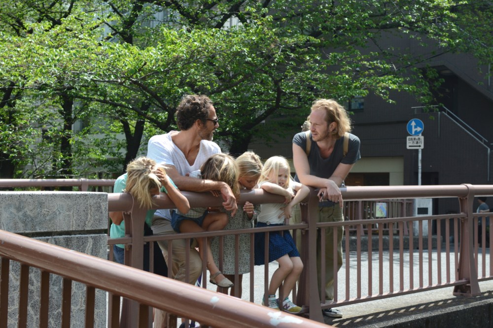 talking on the bridge