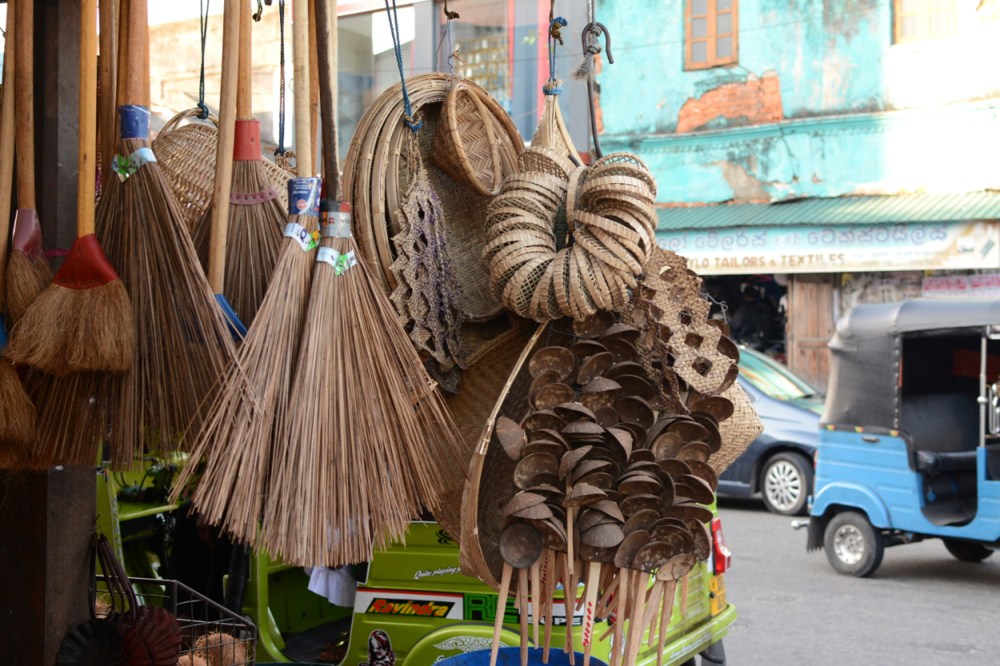 brooms at market