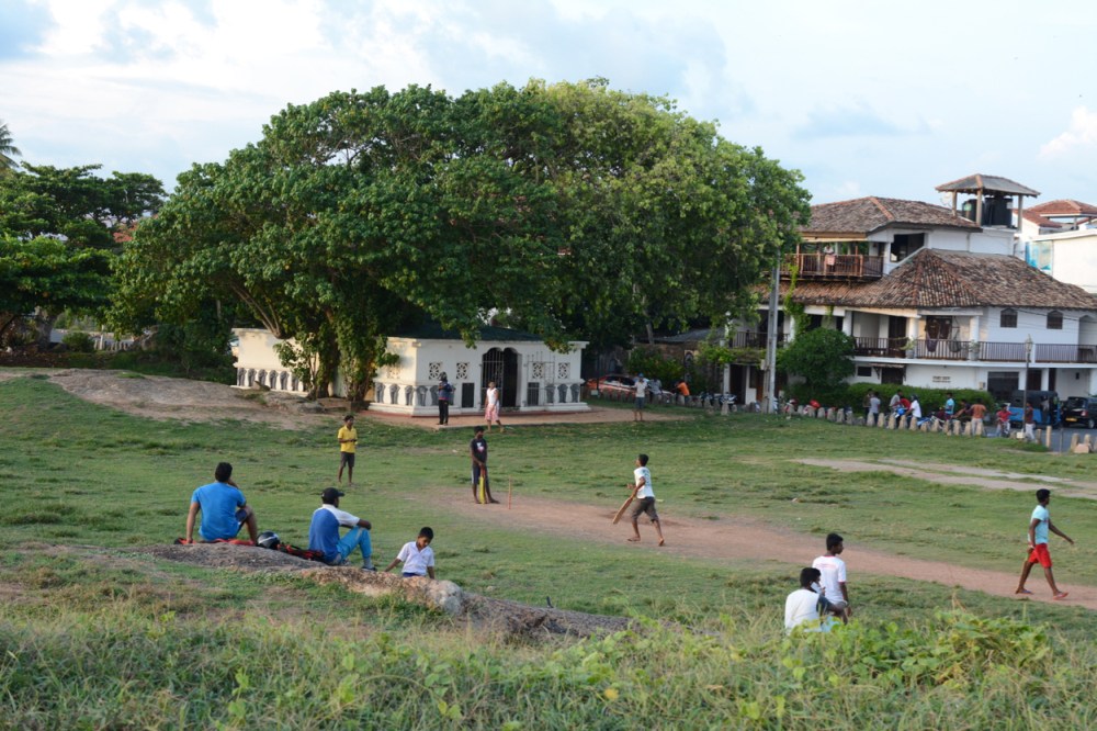 cricket at Galle Fort
