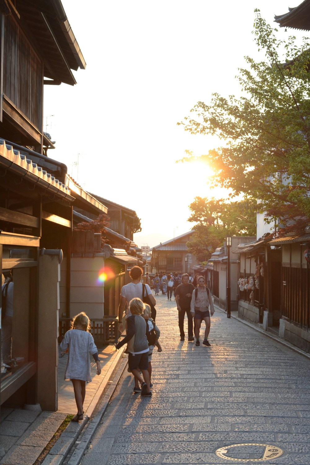 Kyoto sunset Geisha District