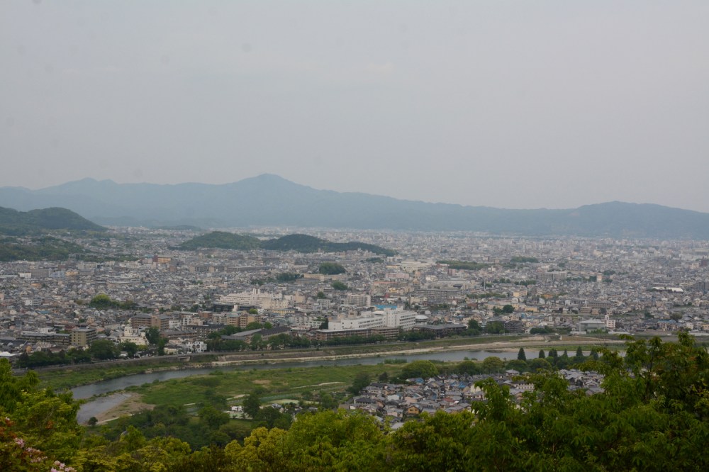 views of kyoto from Monkey Park