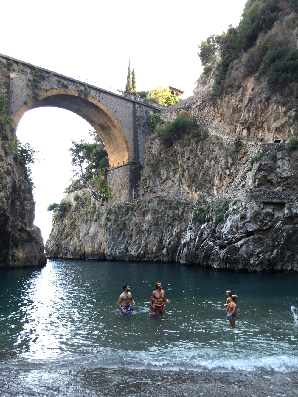 swimmig at furore fiord
