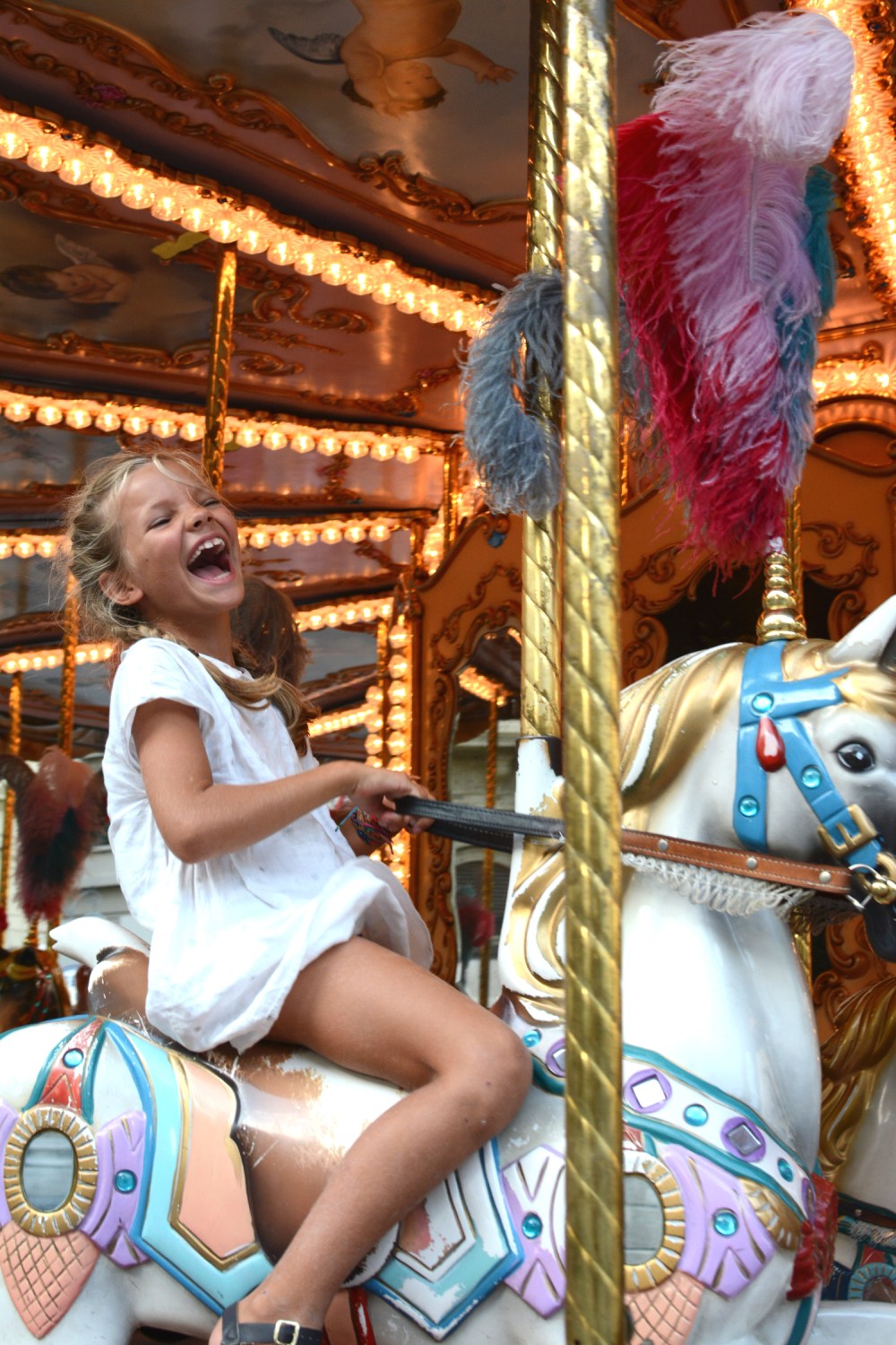 Ivy on carrousel in Florence